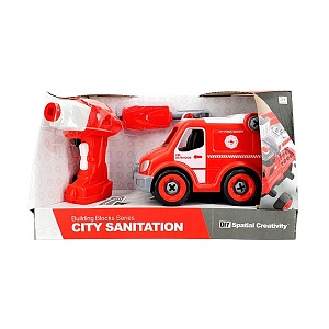 картинка Разборная машина для детей CITY SANITATION LM8031-YZ-1  1/24 - магазин "Юлия"